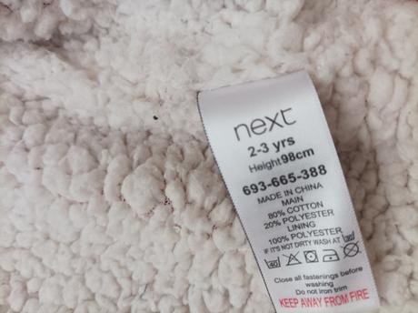 Zateplená mikina / prechodná bunda, next,92