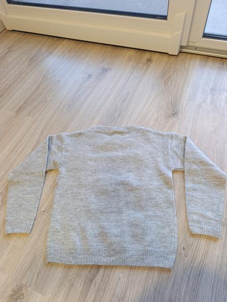 Dievčenský sivý sveter s hviezdami, pepco,128