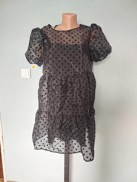 Šaty nariasene, h&m,m