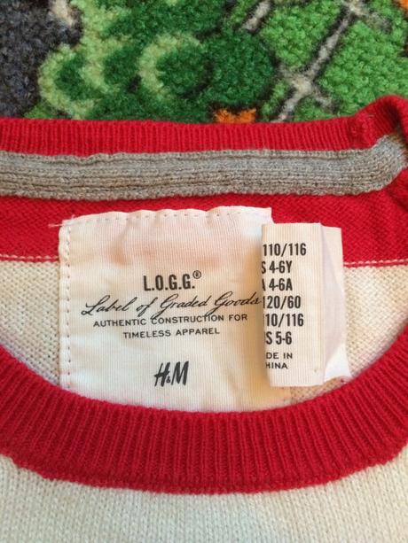 Nenosený dievčenský svetrík, h&m,110