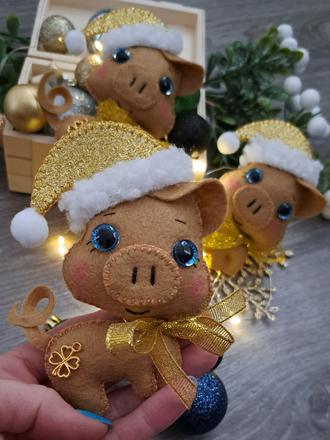 Vianočná ozdoba prasiatko,