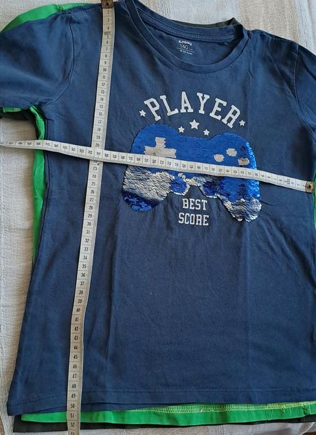 Tričká dlhý rukáv 3ks, sinsay,134