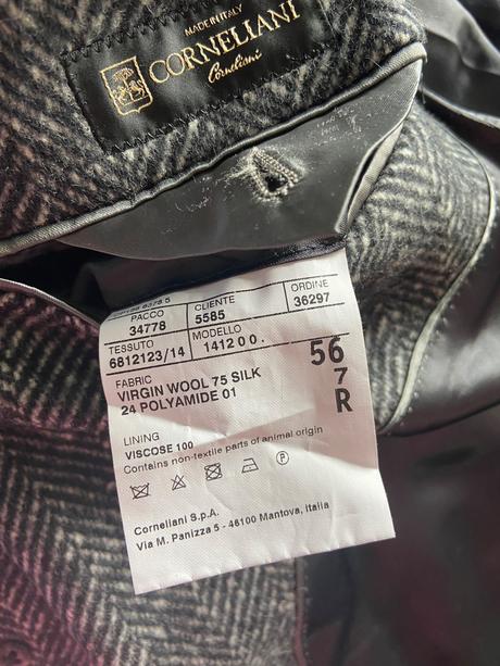 Corneliani luxusný talianský pánsky kabát 56 (l), l