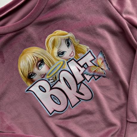 Dievčenské velúrové tričko bratz, 152