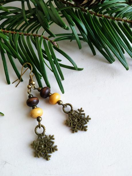 Vianočné náušnice,