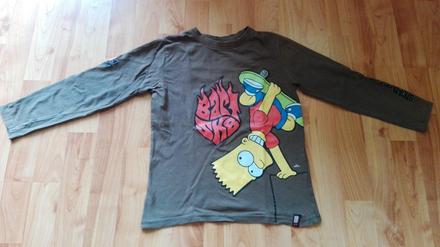 Tričko dlhý rukáv simpsons vel. 128, 128