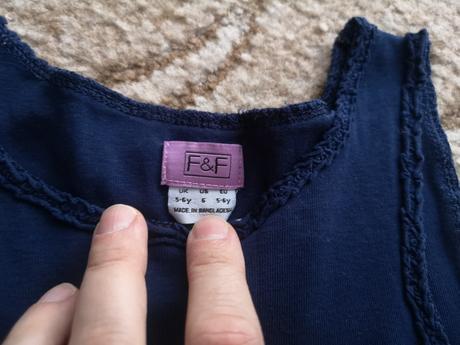 Modré tielko, f&f,110