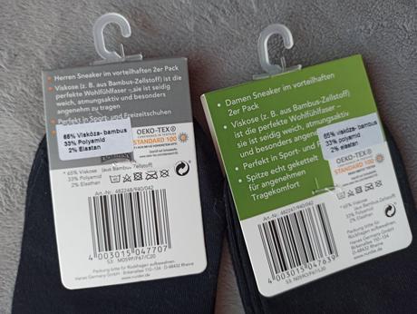 Bambusové ponožky, nízke, 2 páry, 39 / 40 / 42