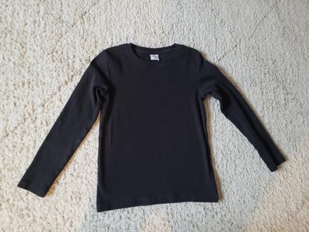 Tričko čierne vrubkovane, lindex,128