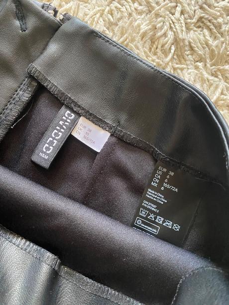 H&m kožená sukňa v.38, h&m,38