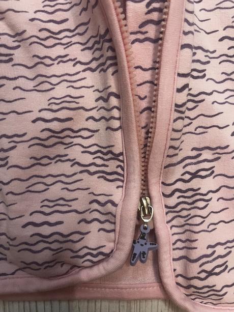 Ružová mikina na zips, coccodrillo,86