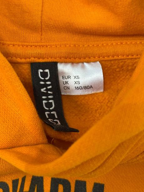 Oranžová mikina, h&m,xs