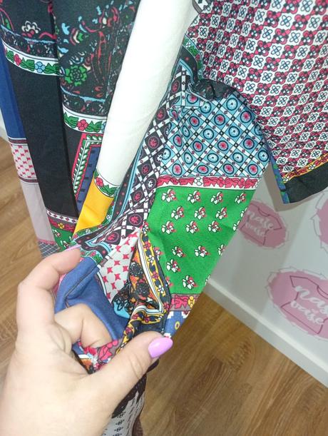 Maxi vzorované šaty s vreckami, xxxl