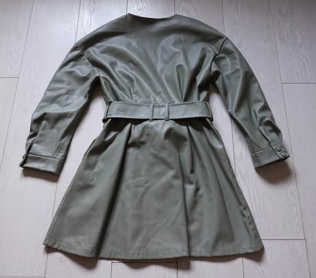 Koženkový kabát zara, zara,l