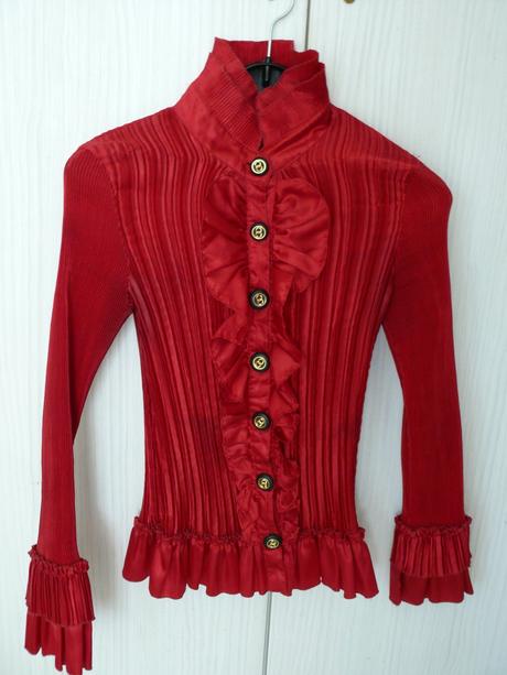 Bordová blúzka elastická, m