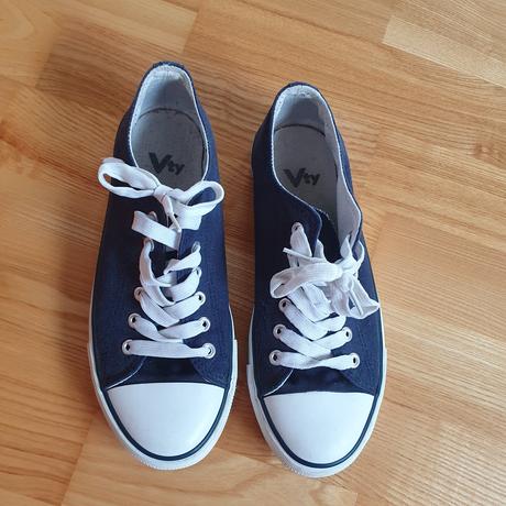 Plátené modré tenisky, victory,39