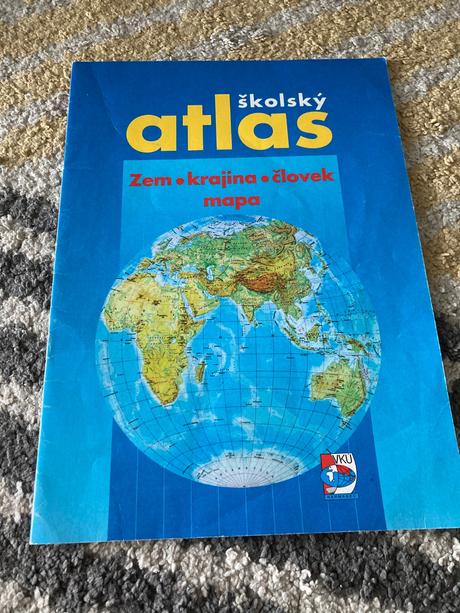 Školský atlas - zem, krajina, človek, mapa (1998), 