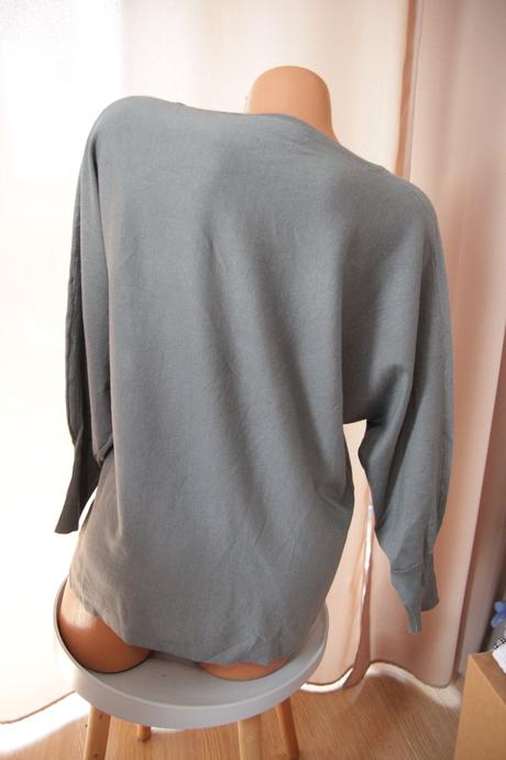 Zelený oversize sveter, l, l