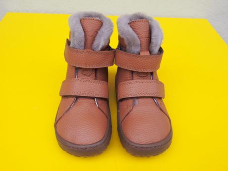 Detské zimné barefoot topánky froddo cognac, froddo,25 / 26 / 27 / 28