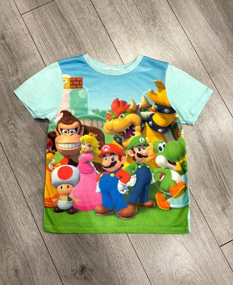 Super mário tričko v. 122/128, h&m,128