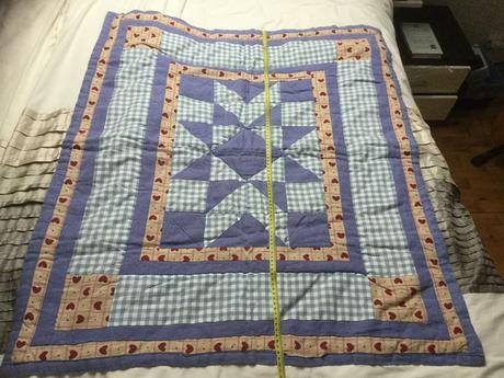 Vatovana patchwork deka/podlozka na zem ako nova,