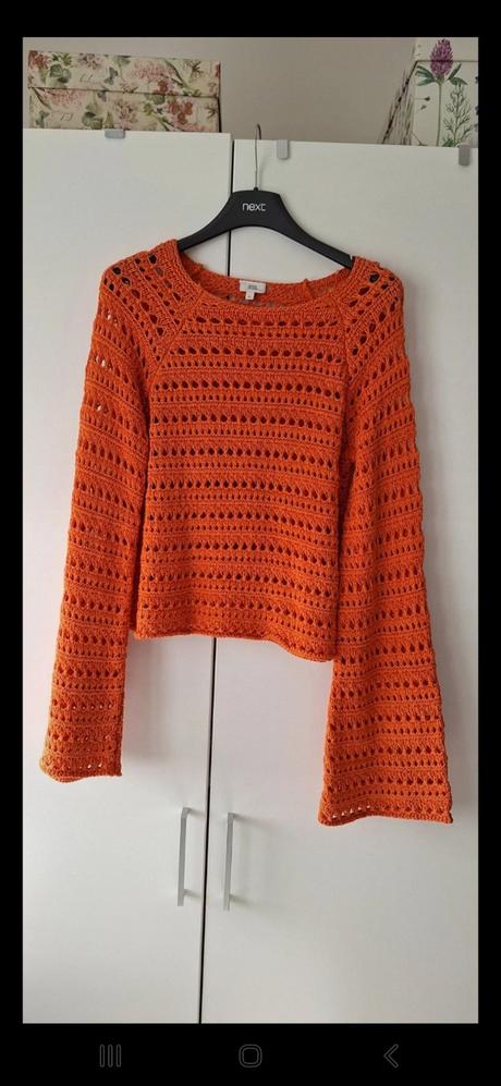 Dámsky oranžový sveter, veĺ.10, zn. river island, river island,38 / m