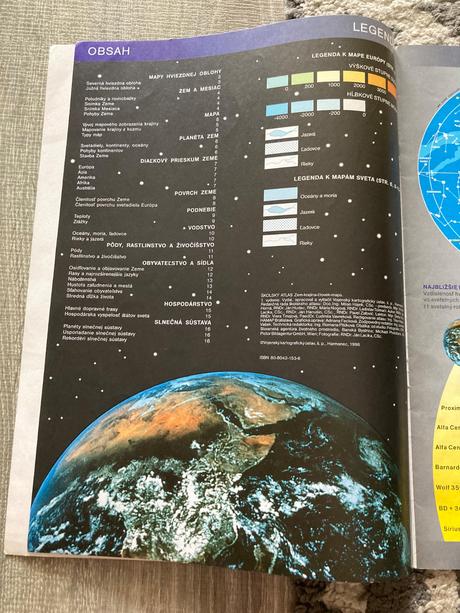 Školský atlas - zem, krajina, človek, mapa (1998), 