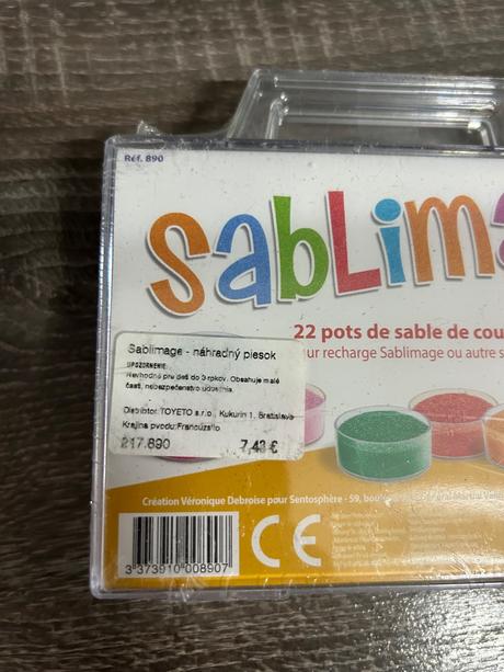 Sentosphere - sablimage nahradny piesok,