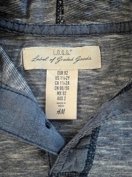 H&m tričko + darček tričko, l.o.g.g.,92