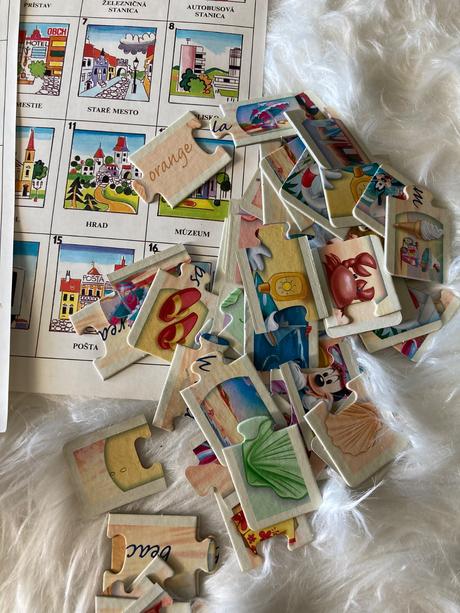 Angličtina-puzzle a pexeso, 