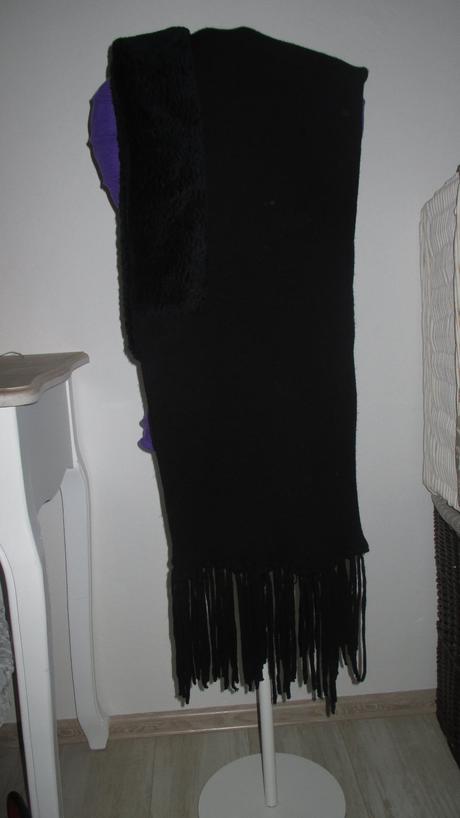 Zimný masívny šál s kapucnou, h&m