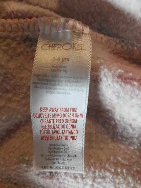 Zateplená kvetinková mikina, cherokee,104