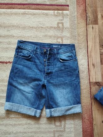 Krátke chlapčenské, pánske rifle, denim,m