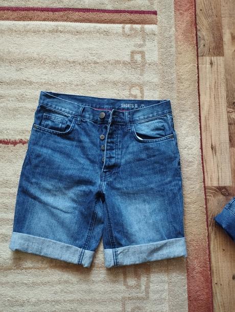 Krátke chlapčenské, pánske rifle, denim,m