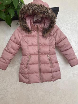 Zimna predlzena bunda hm velkost 128, h&m,128