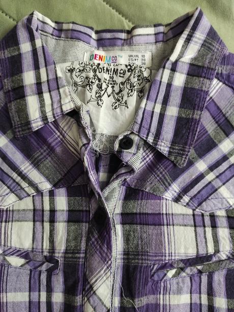 Károvaná košeľa 38, denim,38