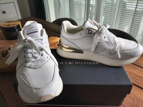 Tommy hilfiger kožené biele tenisky 37, tommy hilfiger,37