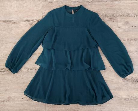 Tmavozelené minišaty / tunika zara, zara,s