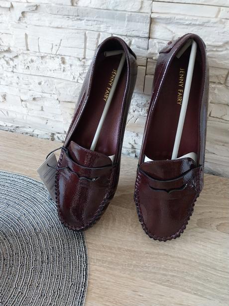 Burgundy topánky veľ.38, 38