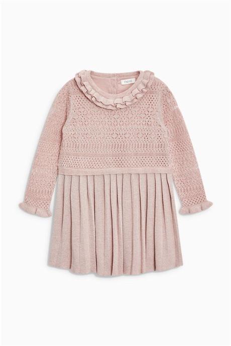 Púdrové pletené šaty next, next,104 / 110