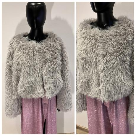 Dámsky huňatý kabát, l / m / xl