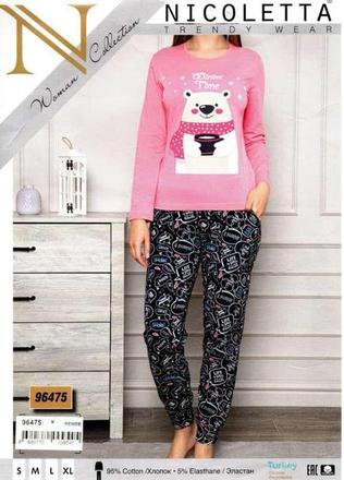 Dámske bavlnené pyžamo, l - xxxl