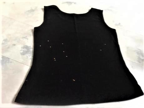 Rockové tielko s trblietavými kamienkami, elle,l