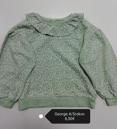 Kvetinová mikina s volánikom, george,110