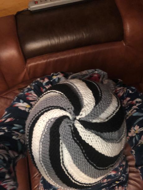 Pletená súprava, čiapka a tunel, 146 - xxl