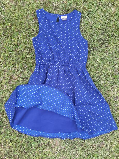 Zľava. šaty modré f&f velk. 8/9 rokov., f&f,128