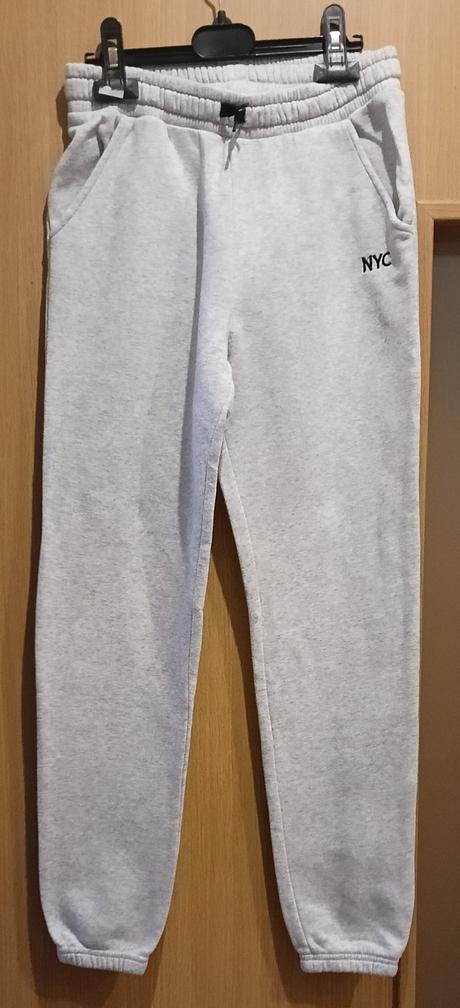 Sivé / šedé tepláky, h&m,146