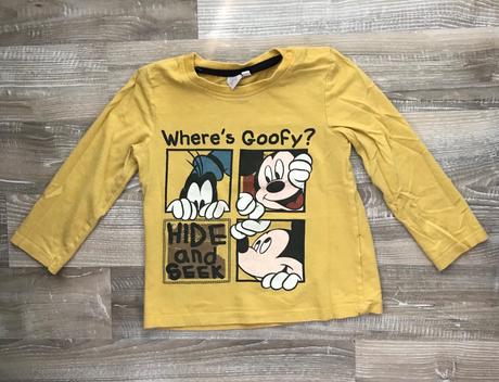 Tričko mickey dlhý rukáv, disney,92