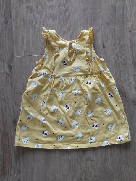 Šaty/tunika s mačičkami, h&m,68