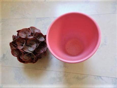 Dekorácia - kvet v črepníku, 